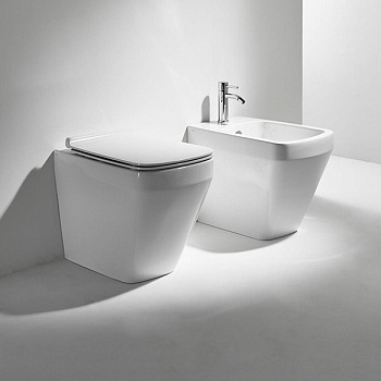 Чаша унитаза приставная Simas BB 01 bia цвет белый без сиденья безободковая